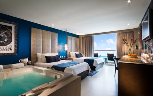 Deluxe Ocean View Two Double Beds